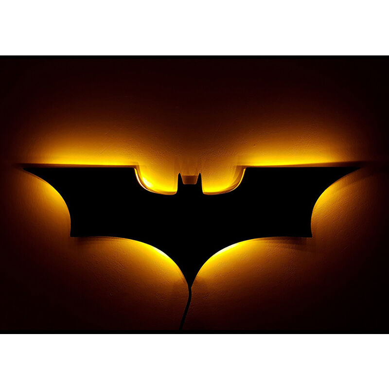 Applique créative, veilleuse LED 3D Batman, lampe de chevet ambiance super-héros 40CM
