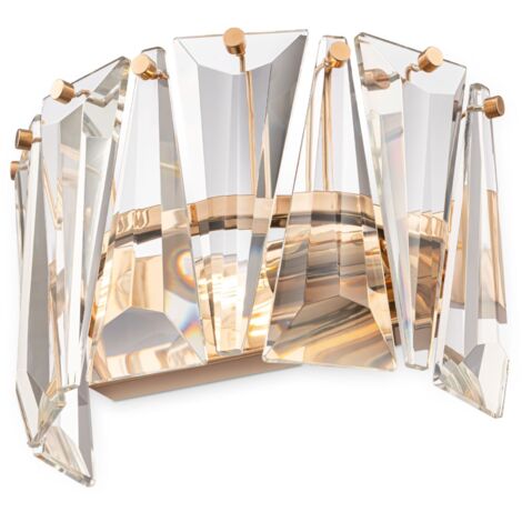 Applique cristallo ottone Puntes Maytoni MOD043WL-01G