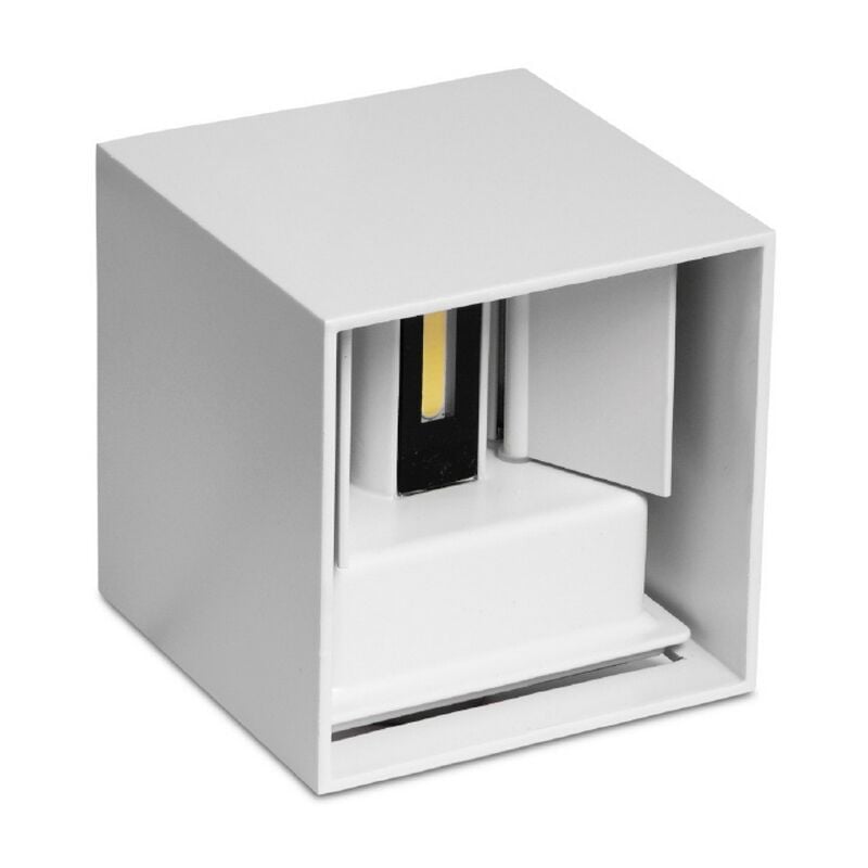 Image of Applique Led cubo da parete 6W Doppia emissione Bianco IP65 Bianco neutro 4000K Wisdom