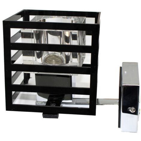 Applique CUBO PAULA nera CR 43-551-11-180