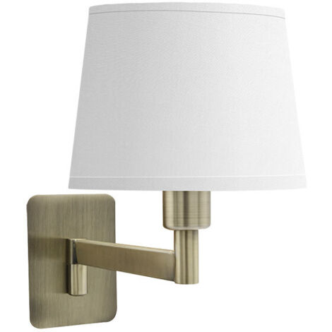 Applique cueza 1xe14 cuir/blanc 24x15x28cm