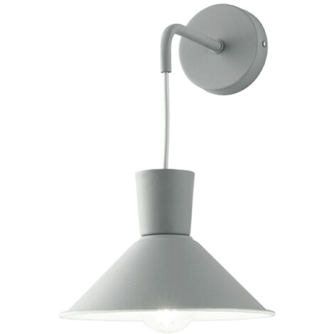 Applique D22 cm ELIO in metallo verniciato Grigio