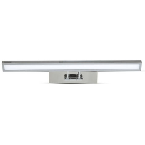 APPLIQUE DA BAGNO A LED V-TAC CROMO SUPPORTO REGOLABILE 8W 4000K 45CM - 213900