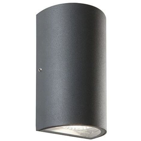 Applique da Esterno a LED 2 a Mezzotubo Sovil Trump Grigio