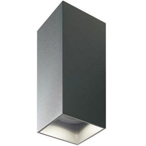Applique da Esterno a LED 2x6W Quadrata Sovil Tower Grigio