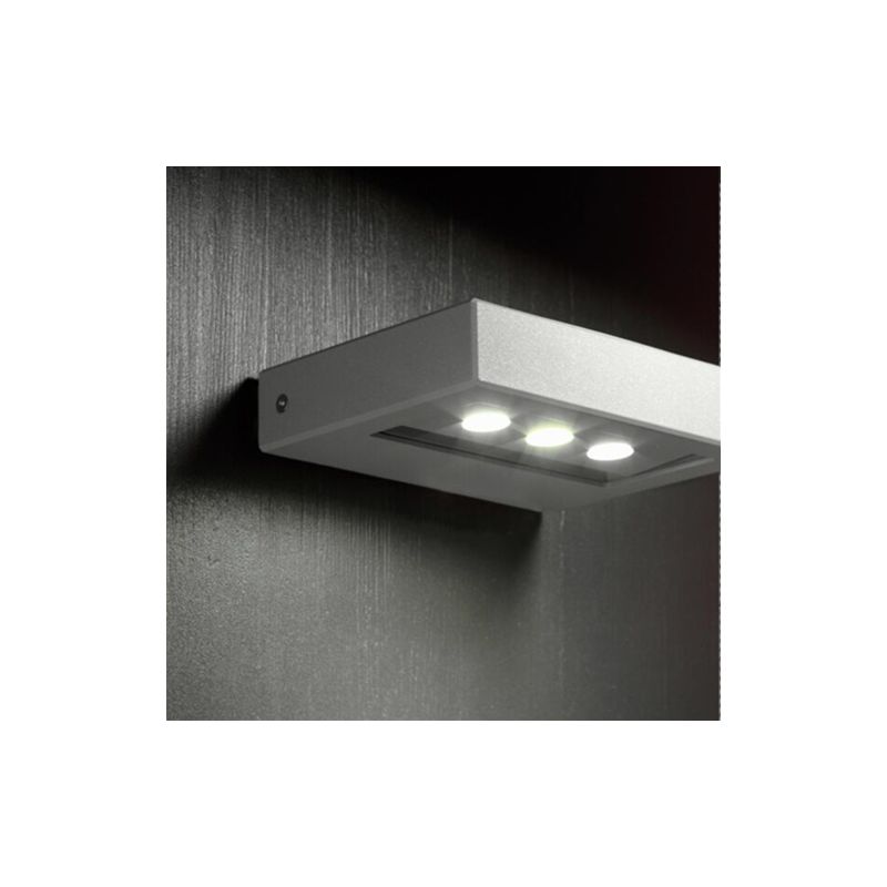 Image of Block applique oriantabile colore Alluminio Sovil 3 luci