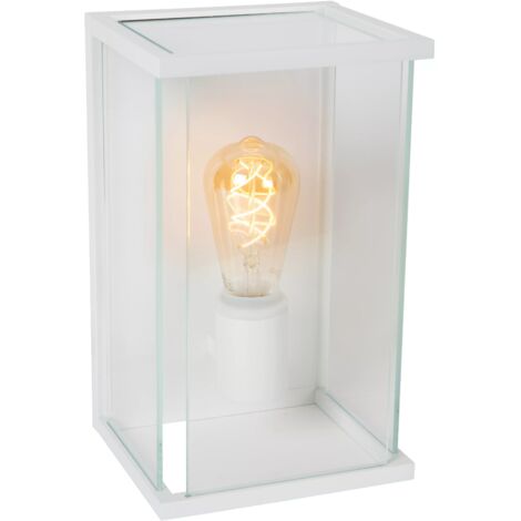 Applique da esterno bianca E27 15W Claire Lucide IP54