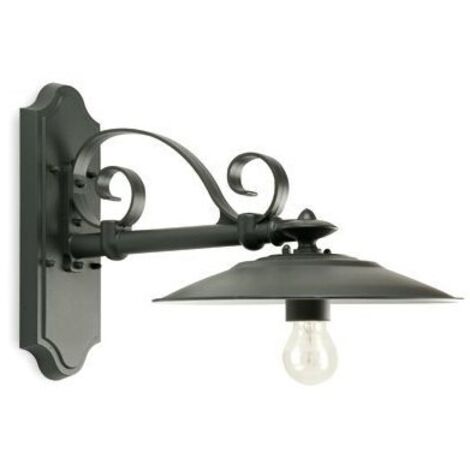 Applique Da Esterno Contemporanea Antique Alluminio E Ceramica Grigio 1 Luce E27