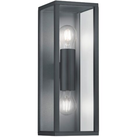 Applique da Esterno  E27 in Pressofusione di alluminio Antracite
