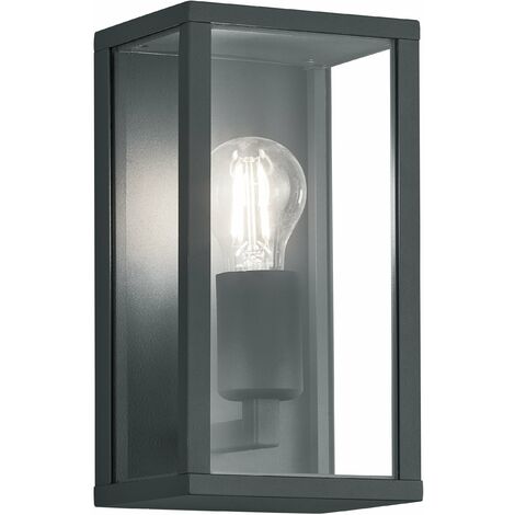 Applique da Esterno  E27 in Pressofusione di alluminio Antracite