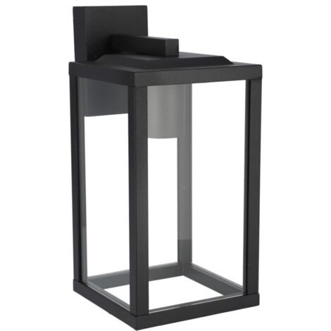 Applique da esterno GAIA T BLACK E27, nera, IP44, EDO777369, Edo Solutions Garden Line