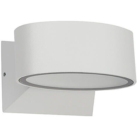 Applique da esterno Green Light idris ip54 6 w 4000k bianca