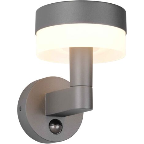 Applique da esterno LED c/sensore movimento, alluminio, H 23 cm, Mackenzie
