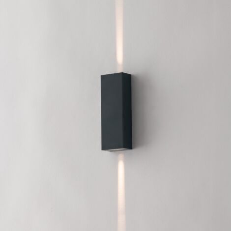 "Applique da esterno LED LASER nera a fascia 5W 4000K (luce naturale)"