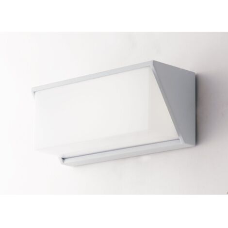 "Applique da esterno LED LUXON angolare in alluminio bianco 12W 4000K"