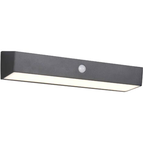 Applique da esterno LED, solare, c/sensori, nero, L 30 cm, Silves