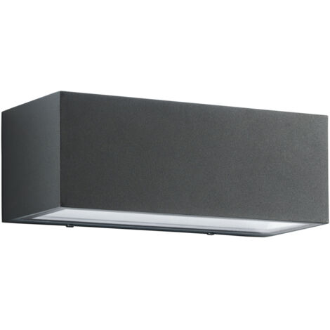 "Applique da esterno LED TWIN antracite con luce biemissione 40W 4000K 30 cm."