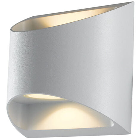 "Applique da esterno LED VEYRON bianca con luce biemissione 7W 4000K"