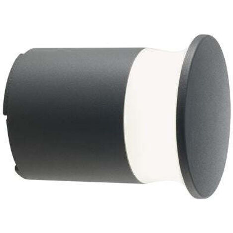 Applique Da Esterno Moderna Kep Alluminio E Termoplastica Grigio Led 9W 4000K