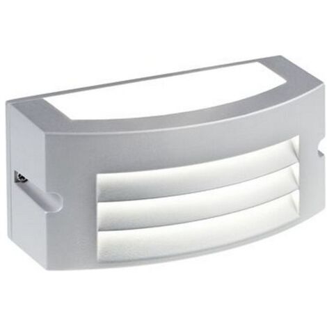 Applique Da Esterno Moderna Kobe Alluminio E Grigio Led 10W 4000K