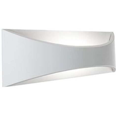 Applique Da Esterno Moderna Moon Alluminio E Termoplastica Bianco Led 12W 4000K