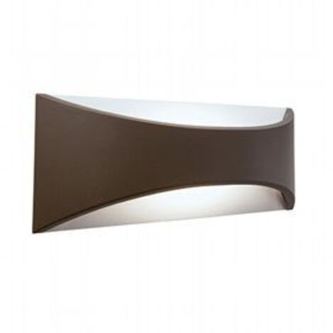 Applique Da Esterno Moderna Moon Alluminio E Termoplastica Caffè Led 12W 4000K