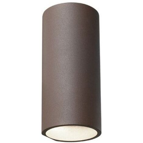 Applique Da Esterno Moderna Sirio Alluminio E Vetro Caffè Led 6+6W 4000K