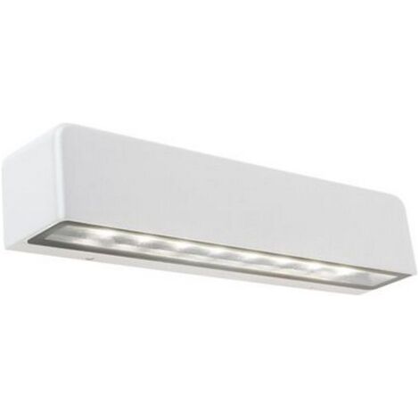 Applique Da Esterno Moderna Unit Alluminio E Vetro Bianco Led 9W 4000K