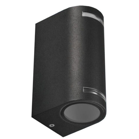 Applique da esterno per parete facciate giardino lampada da muro doppia emissione up & down illuminazione per balcone ingresso attacco GU10 IP54