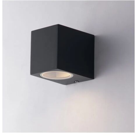 "Applique da esterno QUBO in alluminio antracite IP54 9.3x8x6.7cm."