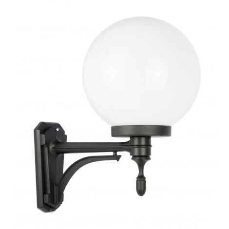 Applique da esterno sfera 25cm nera 1xE27 IP43 SU-MA