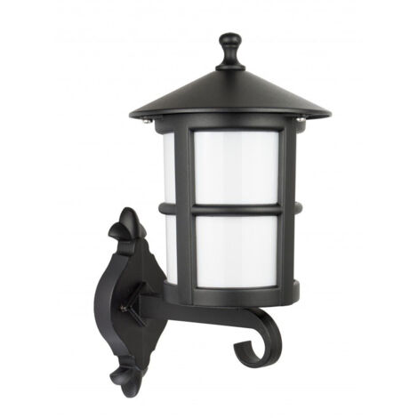 Applique da esterno SU-MA Cordoba nera 1 luce E27 IP23