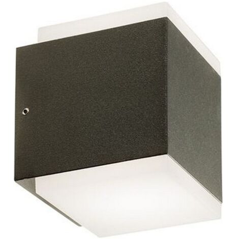 Applique Da Esterno Tango Alluminio E Termoplastica Grigio Led 7,2+7,2W 4000K