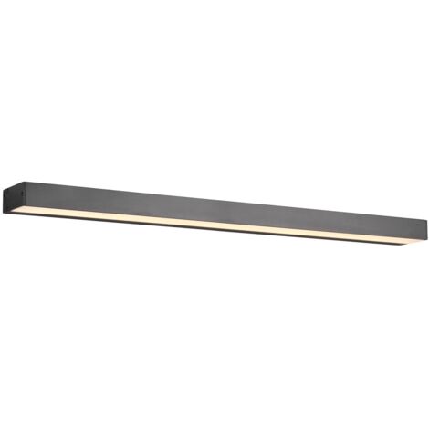 Applique da Interno a LED in Alluminio Nero Opaco