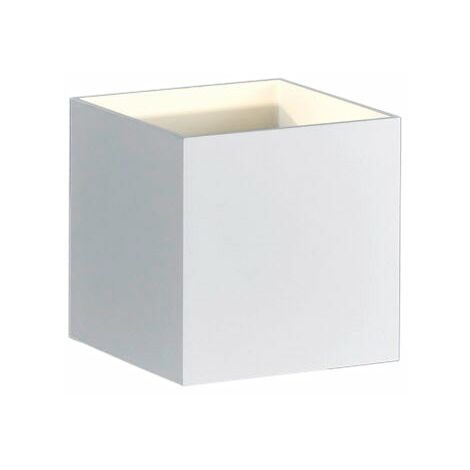 Applique da Interno a LED in Metallo Bianco Opaco