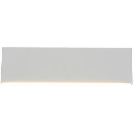 Applique da Interno a LED in Metallo Bianco Opaco