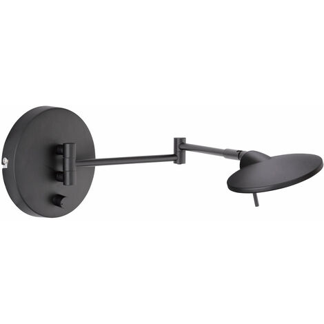 Applique da Interno a LED in Metallo Nero Opaco
