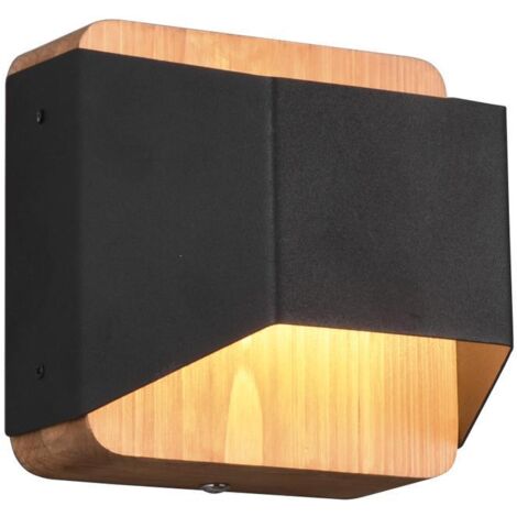 Applique da Interno a led in Metallo Nero Opaco
