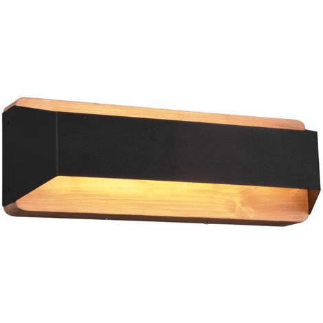 Applique da Interno a led in Metallo Nero Opaco