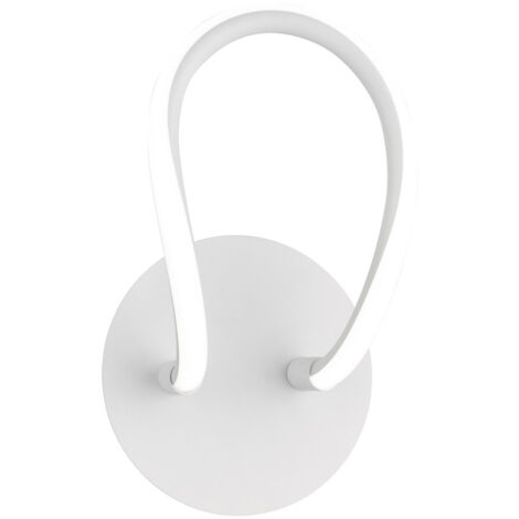 Applique da Interno a LED SMD in Metallo Bianco Opaco