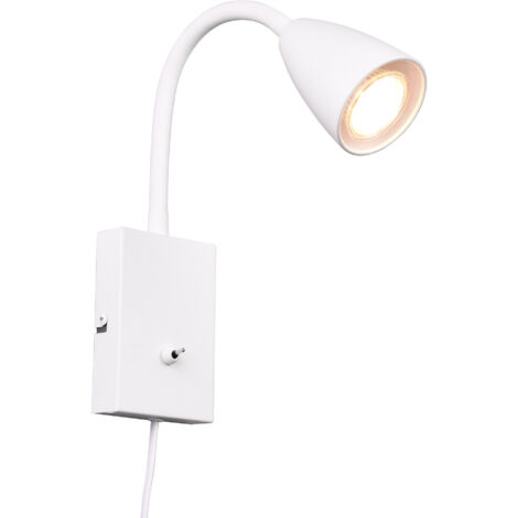 Applique da Interno Attacco GU10 in Metallo Bianco Opaco