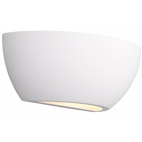 Applique da Interno  E14 in Gesso Bianco