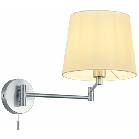 Applique da Interno E27 in Metallo Nickel Opaco