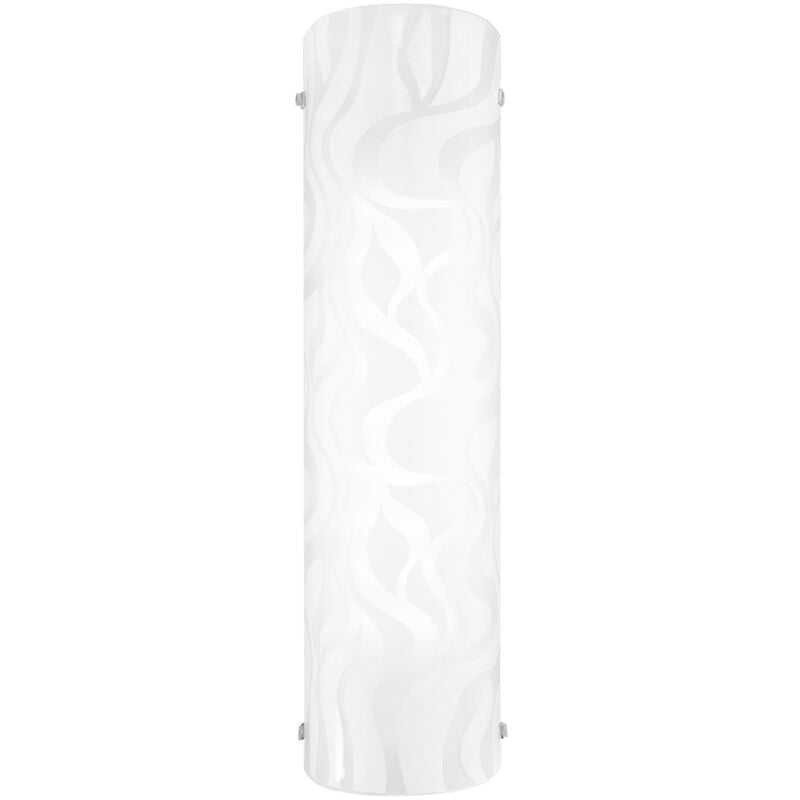 Image of Luce Ambiente E Design - Applique led jasmine in vetro bianco 16W 4000K(Luce naturale) 40 cm. - Bianco