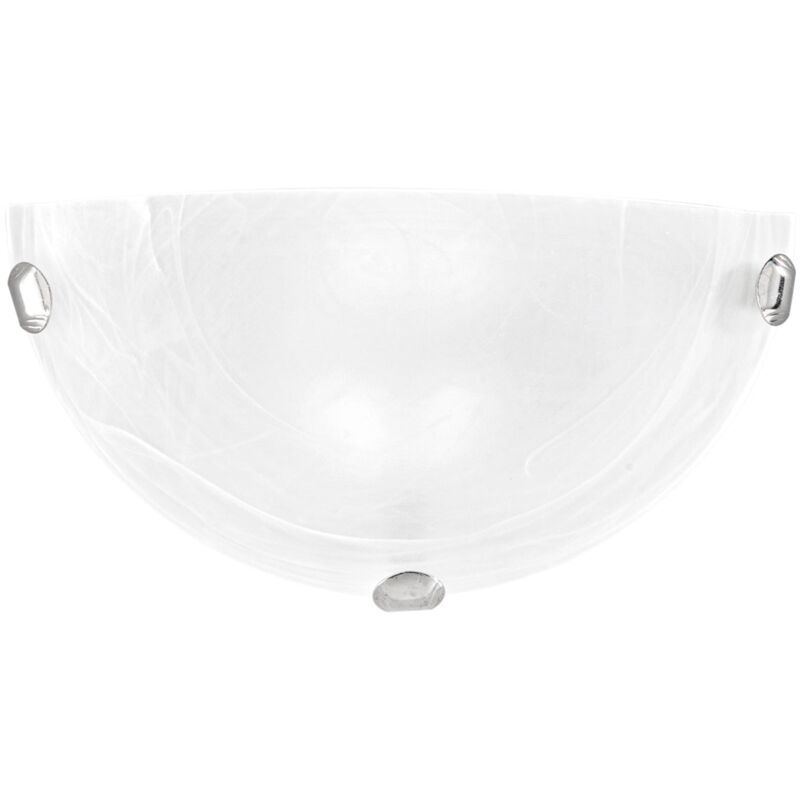 Image of Luce Ambiente E Design - Applique led luna in vetro bianco 12W 4000K (luce naturale) - Bianco