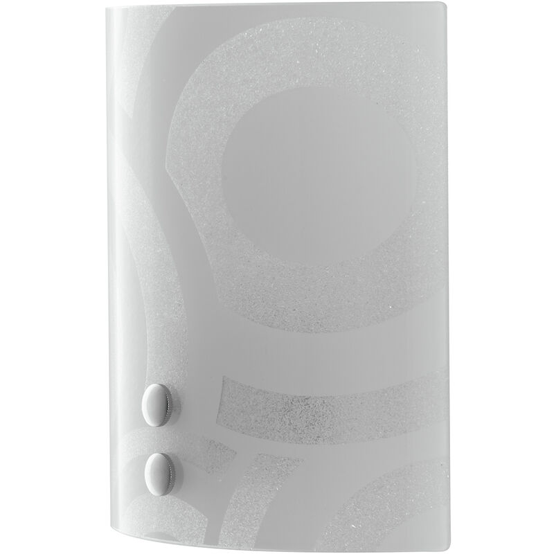 Image of Applique miro' in vetro bianca (1xE27) - Bianco