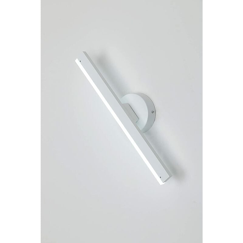 Image of Applique da interno lampada da parete in alluminio con rotazione a 360°applique moderna per soggiorno camera da letto scale e corridoio bianco freddo