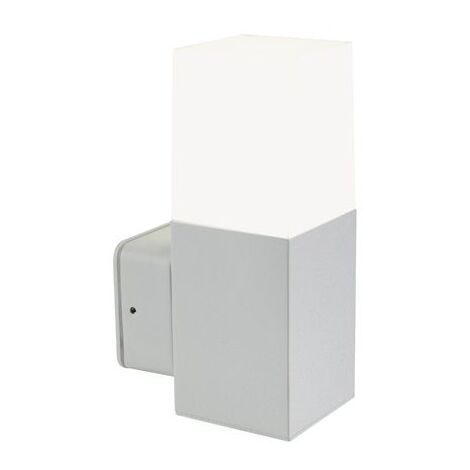Applique da muro 7W LED 4000K grigio, opalino, luce naturale Sovil