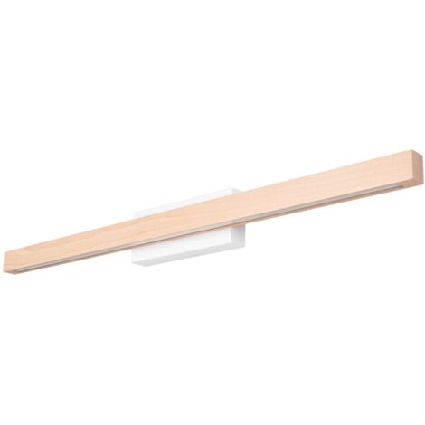 applique da muro onli "dora" metallo e legno led 40x5,6x8 cm