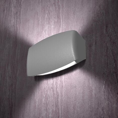 ASIA LED FUMAGALLI ABRAM 190 APPLIQUE DA ESTERNO DOPPIA EMISSIONE LUMNINOSA COLORE BIANCO 7.5W IP65 CAMBIA COLORE LUCE 3IN1